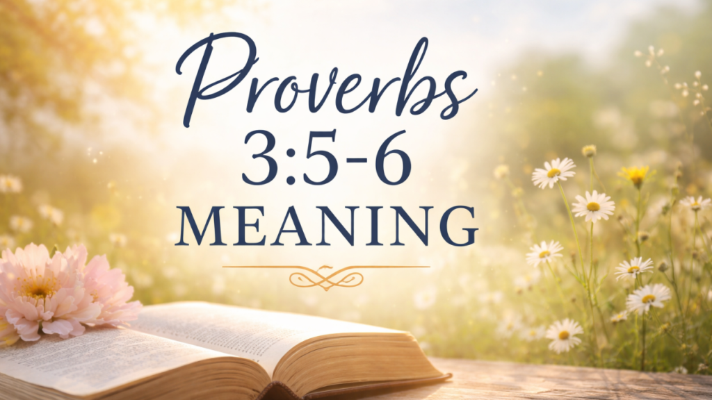 proverbs 3:5-6 meaning