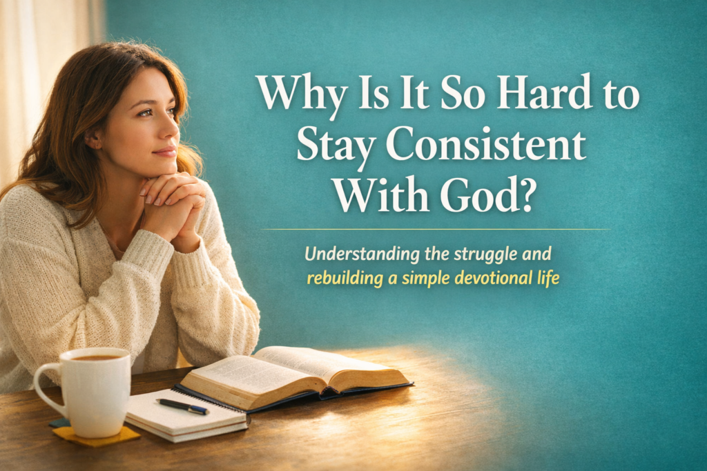 staying consistent with god
