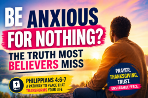 be axious for nothing