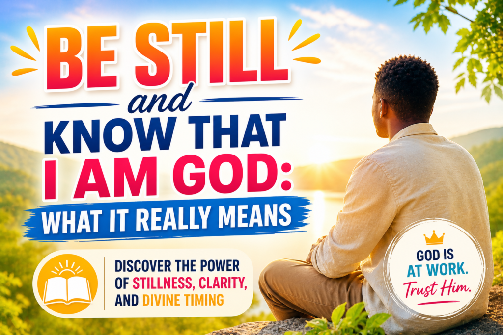 be still and know