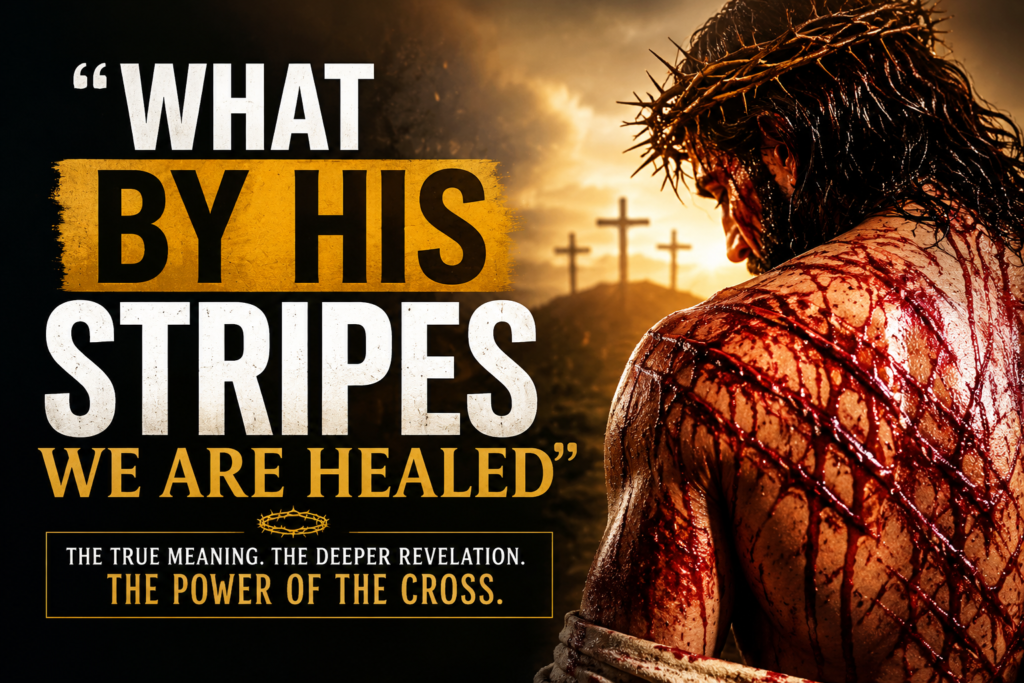 What “By His Stripes We Are Healed” Truly Means by his stripes we are healed