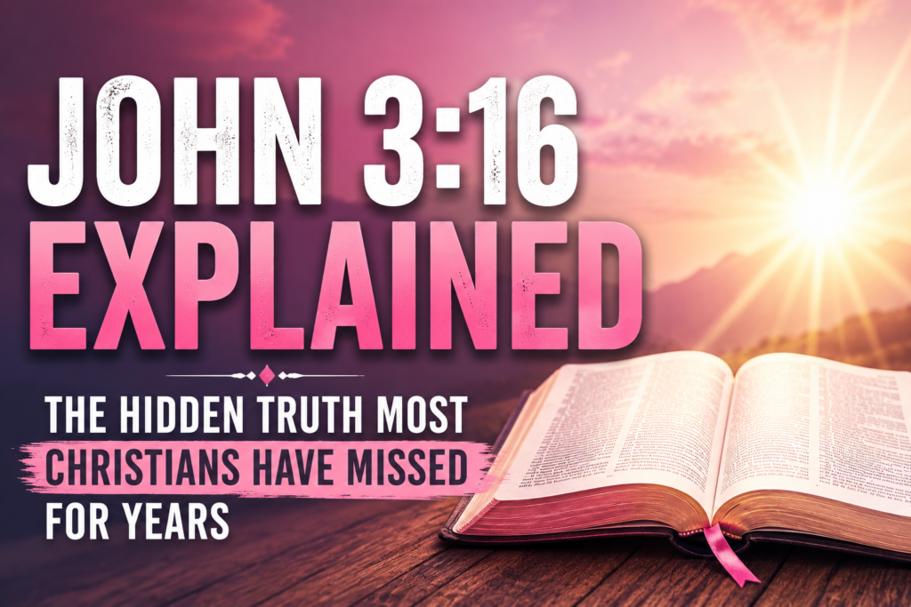 John 3:16 Explained: The Hidden Truth Most Christians Have Missed for Years john 3 16 explained