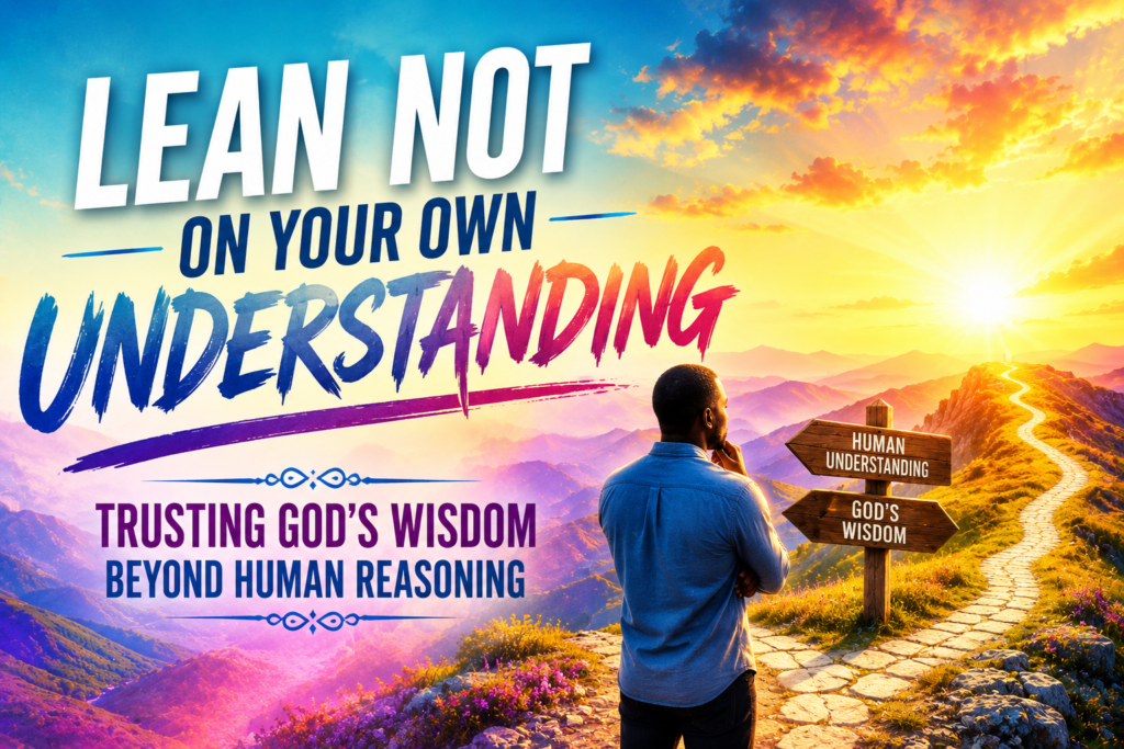 Lean Not on Your Own Understanding — How God Leads Beyond Human Reasoning lean not on your own understanding