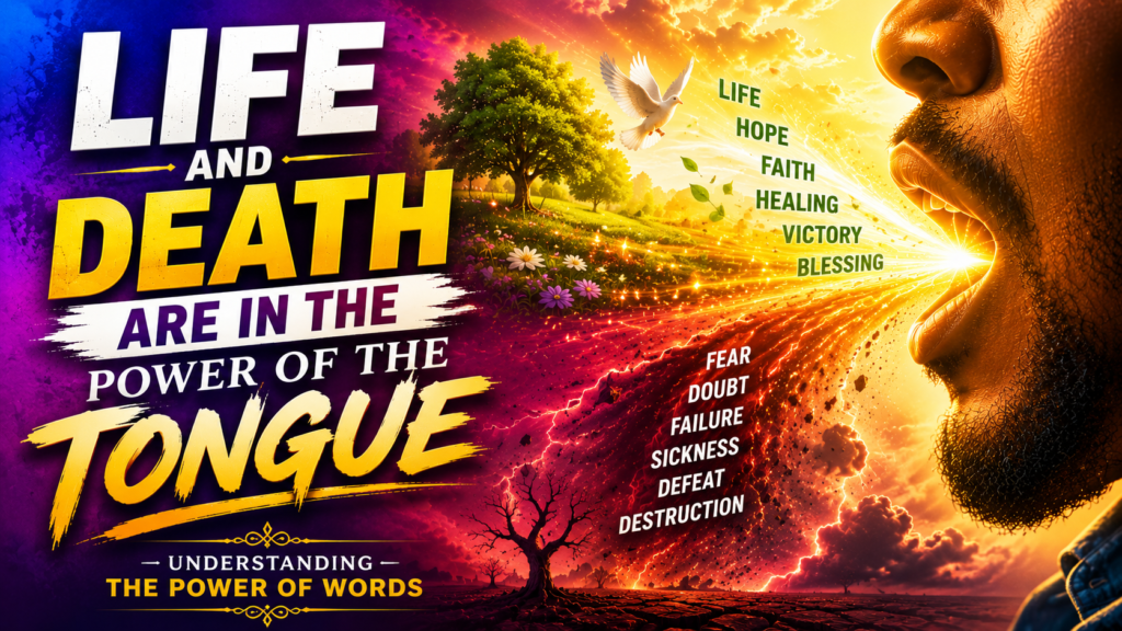 Death and Life Are in the Power of the Tongue — Understanding the Power of Words life and death arein the power of the tongue