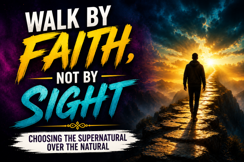walk by faith not by faith