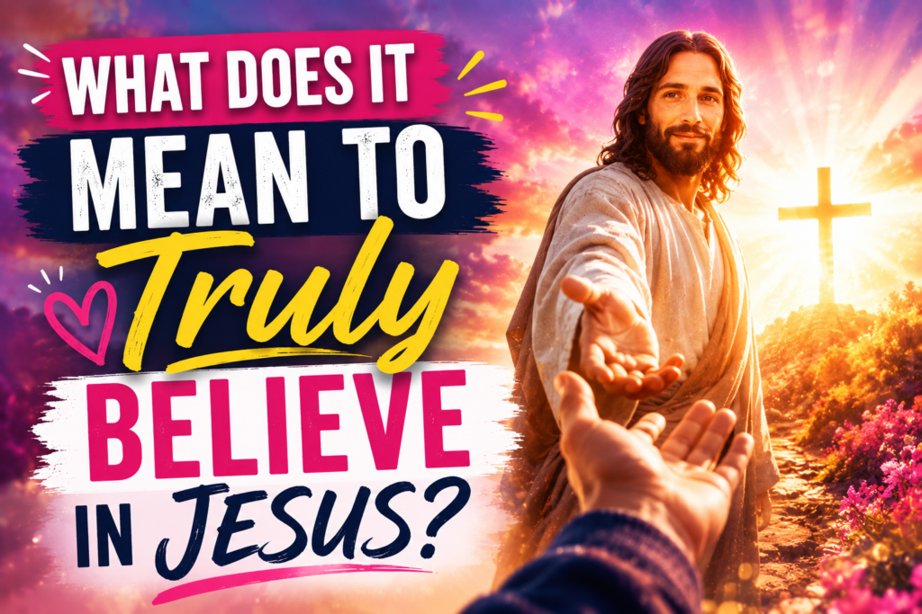 what does it mean to truly believe in jesus