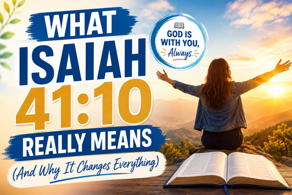 what isaiah 41 10 really means