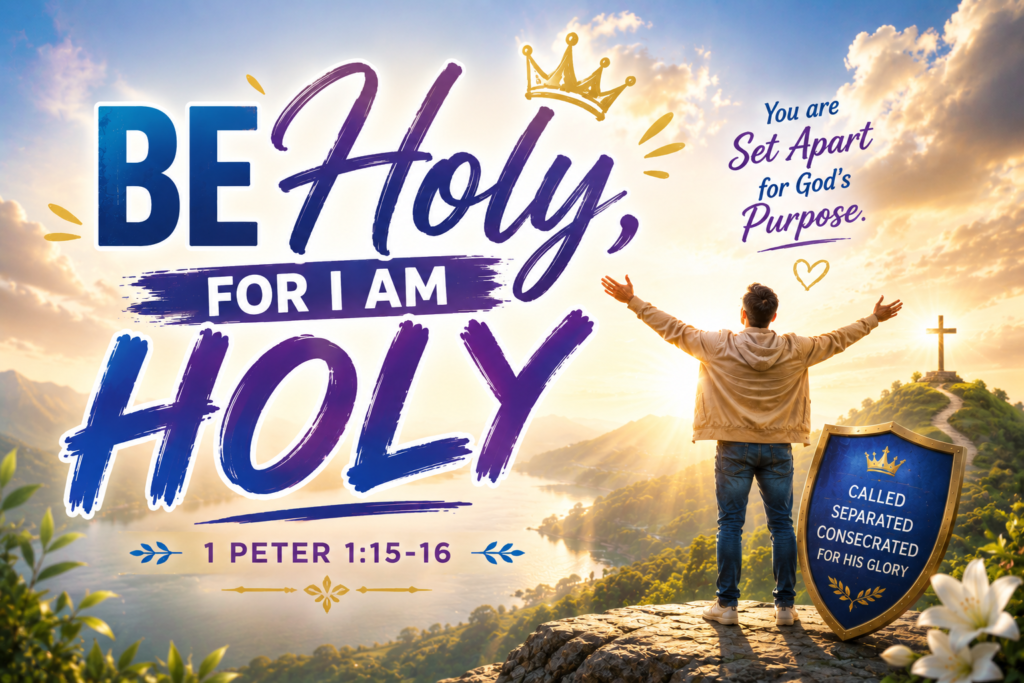 be holy for i am holy